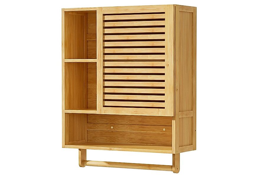 Yorbay Hängeschrank Bambus Badezimmerschrank Medizinschrank (56x20x70 cm) m günstig online kaufen