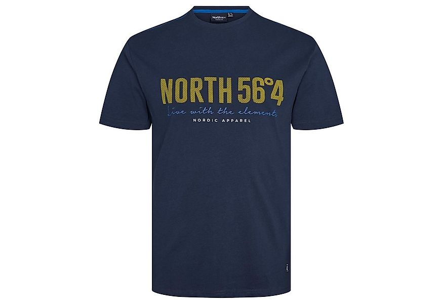 north 56 4 Rundhalsshirt T-Shirt von North 56°4 bedruckt in XXL Größen, bla günstig online kaufen
