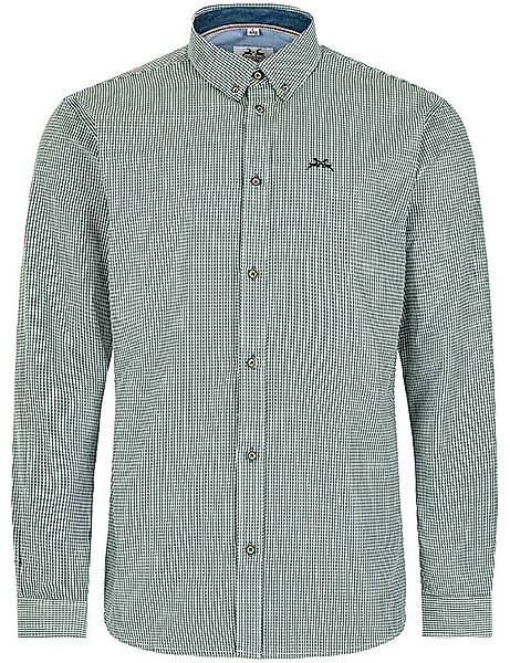 Maddox Trachtenhemd Kariertes Herrenhemd mit Hirsch günstig online kaufen