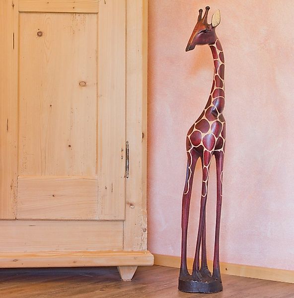 Afrika-Deko Afrikafigur Holzgiraffe Tonga Authentische Afrika günstig online kaufen