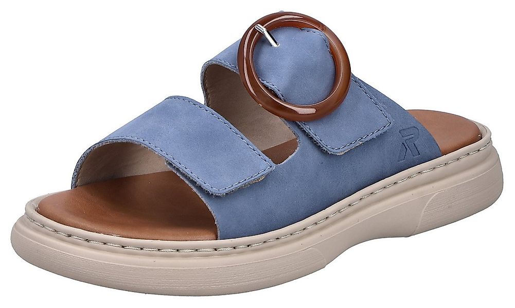 Rieker Pantolette Sommerschuh, Hausschuh, Strandschuh mit Klettriemchen günstig online kaufen