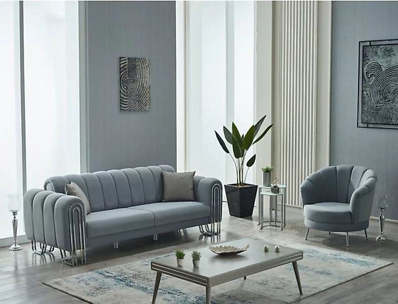 Villa Möbel Polstergarnitur Bloom, (Set, 2-tlg), Hand Made Quality, pflegel günstig online kaufen