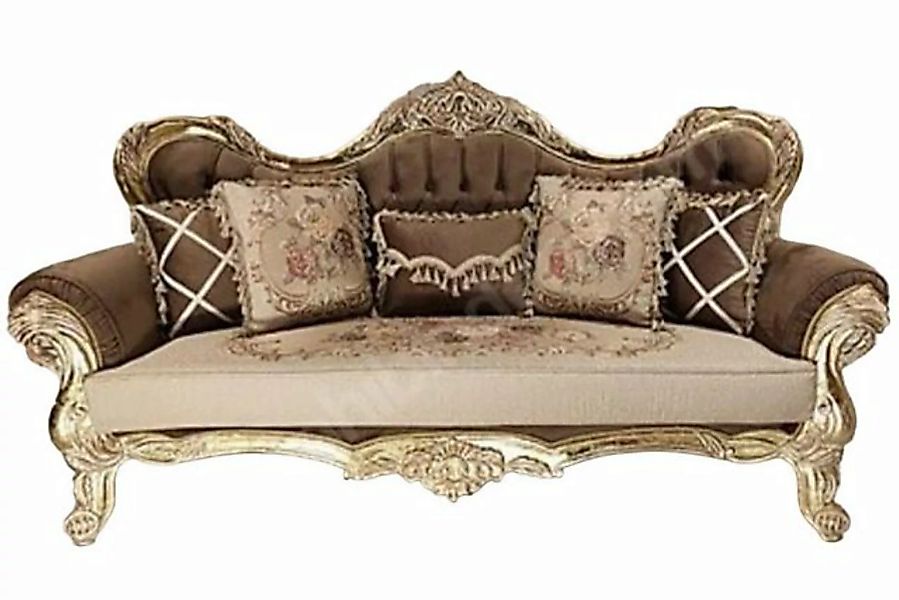 JVmoebel Sofa, Luxus Chesterfield Barock Dreisitzer Couch Sofa Couchen Stof günstig online kaufen