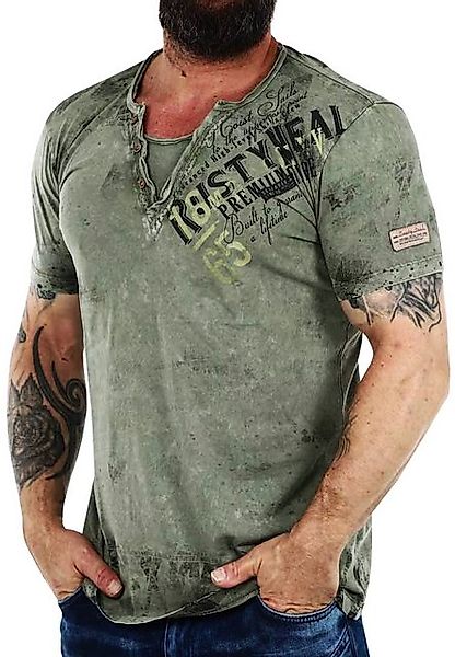 R-NEAL T-Shirt Original T-Shirt Rundhals X V-Neck Shirt Verwaschen Vintage günstig online kaufen