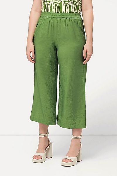 Ulla Popken Culotte Culotte weites Bein gehämmerte Struktur günstig online kaufen