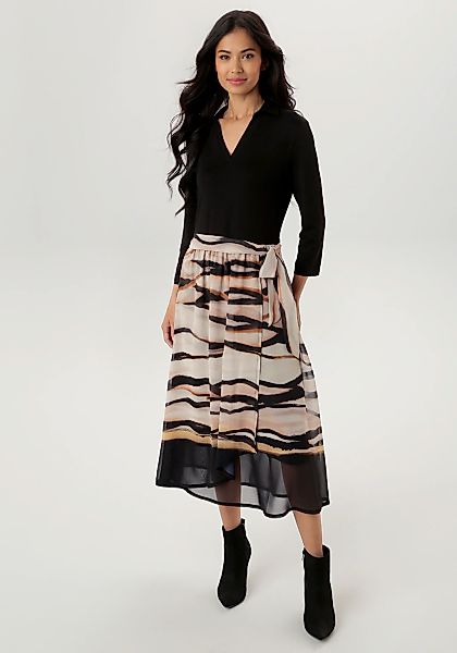 Aniston SELECTED Jerseykleid mit abnehmbaren Bindeband - NEUE KOLLEKTION günstig online kaufen