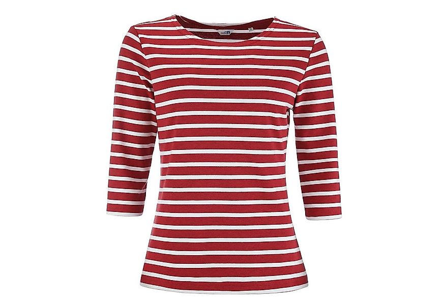 modAS 3/4-Arm-Shirt 25902 Bretonisches Damenshirt Rundhalsshirt mit Streife günstig online kaufen