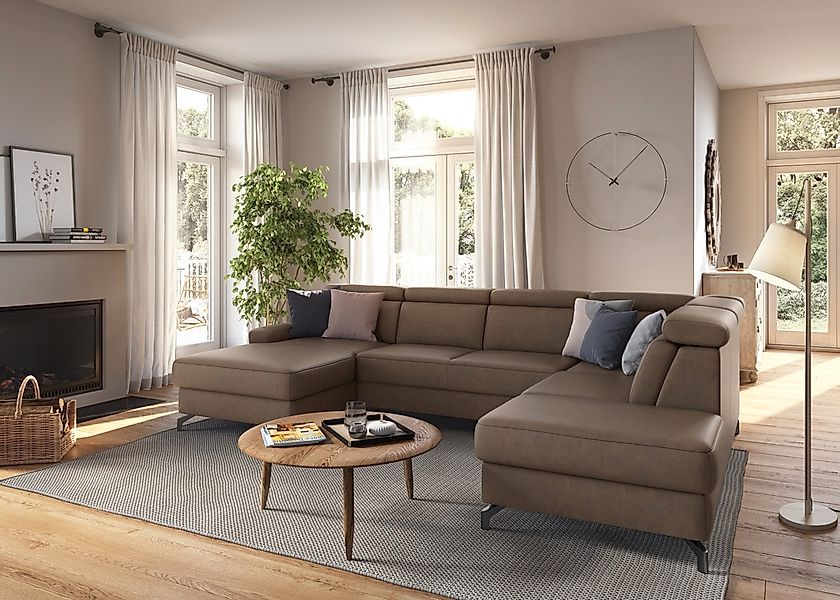 sit&more Wohnlandschaft "Scarlett U-Form", inklusive Kopfteilverstellung, w günstig online kaufen