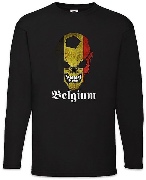 Urban Backwoods Langarmshirt Classic Football Soccer Belgium Skull Flag Lan günstig online kaufen