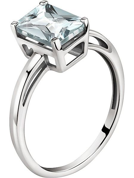 CHRIST Goldring CHRIST Damen-Damenring 585er Weißgold 1 Aquamarin günstig online kaufen