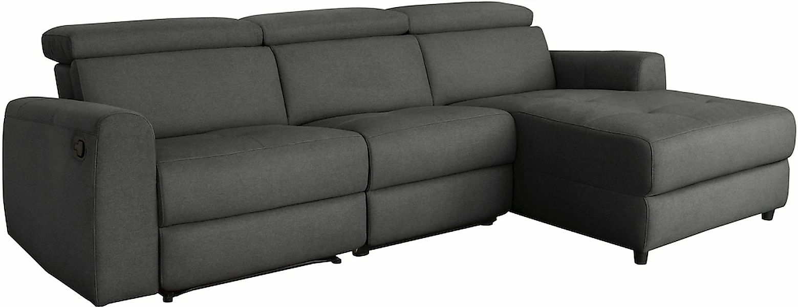 Home affaire Ecksofa "Sentrano, L-Form," 275 cm, man. o. elektr. Relaxfunkt günstig online kaufen