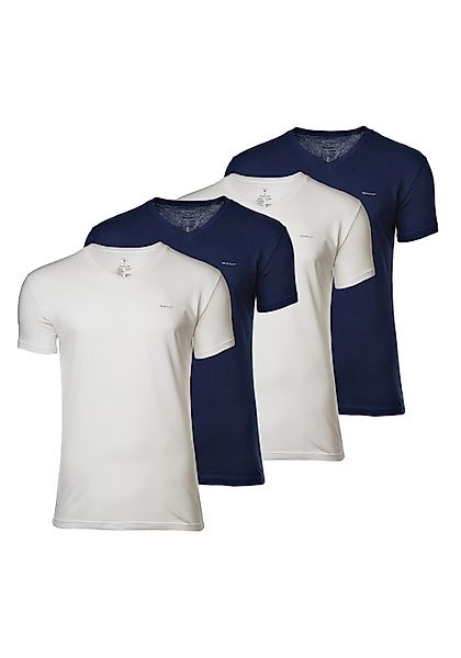 Gant T-Shirt "T-Shirt V-NECK T-SHIRT 4-PACK 4er Pack" günstig online kaufen