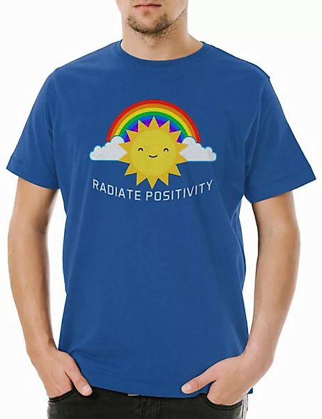 Urban Backwoods Print-Shirt Radiate Positivity Herren T-Shirt Lesbian Gay H günstig online kaufen