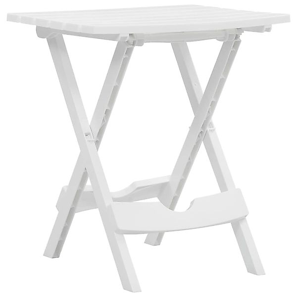 vidaXL Gartentisch Klappbar 44,5x38,5x50 cm Weiß 47690 günstig online kaufen