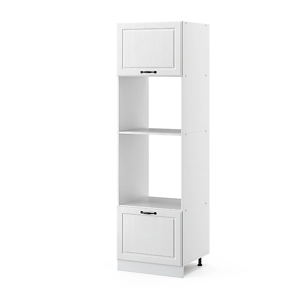 Vicco Mikrowellenumbauschrank R-Line, Weiß Landhaus/Weiß, 60 günstig online kaufen