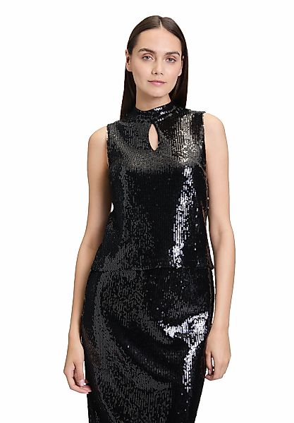 Vera Mont T-Shirt "Vera Mont Damen Pailletten-Top mit Stehkragen", (1 tlg.) günstig online kaufen