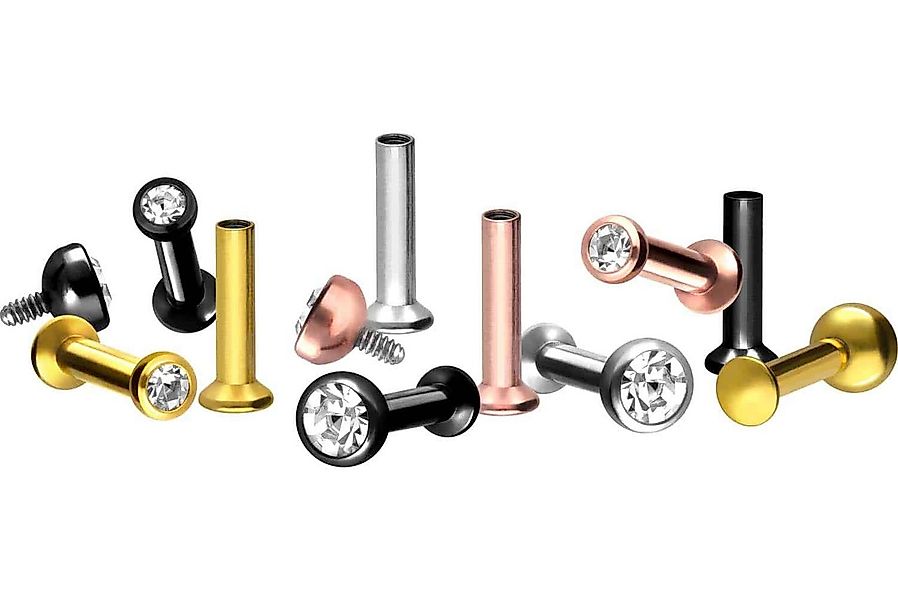 PIERCINGLINE Piercing-Set Chirurgenstahl Triple Piercing Mini Labret mit In günstig online kaufen