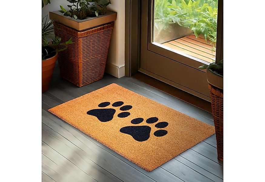 BRUBAKER Fußmatte Pfoten - 45 x 75 cm Hunde und Katzen - Fußmatte für Außen günstig online kaufen