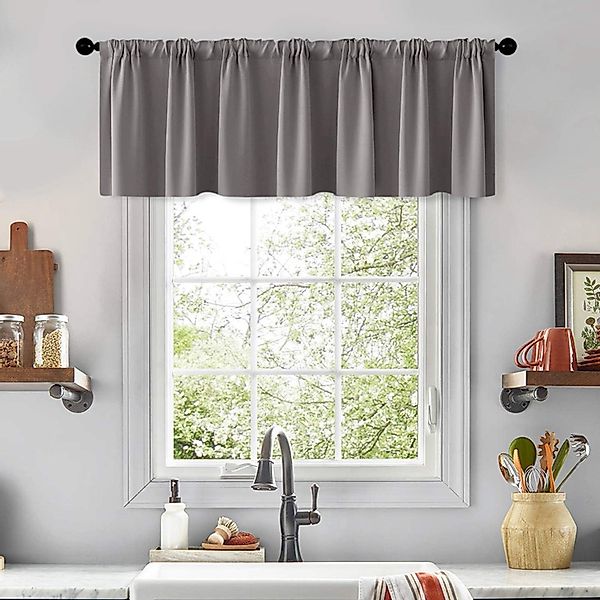 BYSURE Scheibengardine (2 St), Stangendurchzug, verdunkelnd, günstig online kaufen