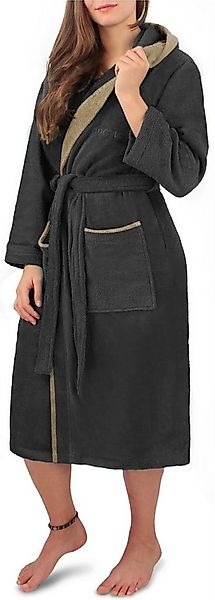 normani Damenbademantel Damen Wellness-Bademantel aus 100% Baumwolle, 122, günstig online kaufen
