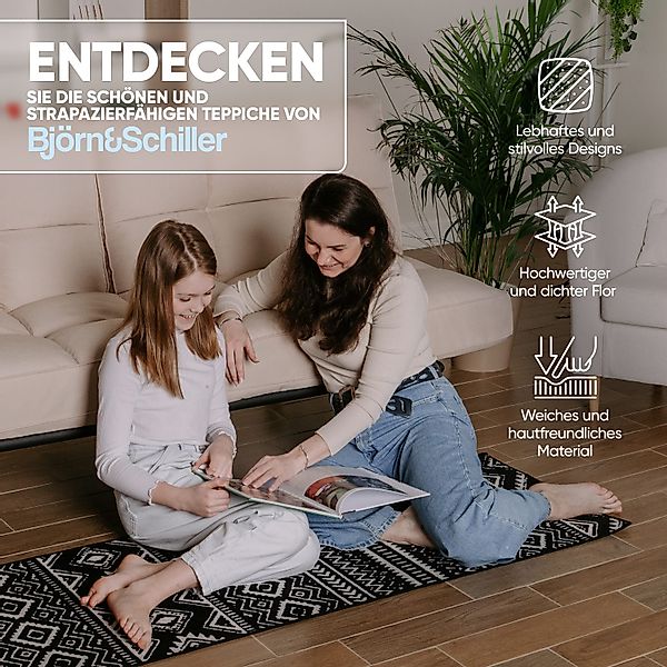 Björn&Schiller Läufer rutschfester Teppich 60x180 cm, günstig online kaufen