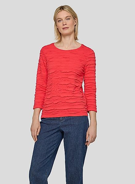 Rabe 3/4-Arm-Shirt mit Struktur Muster günstig online kaufen