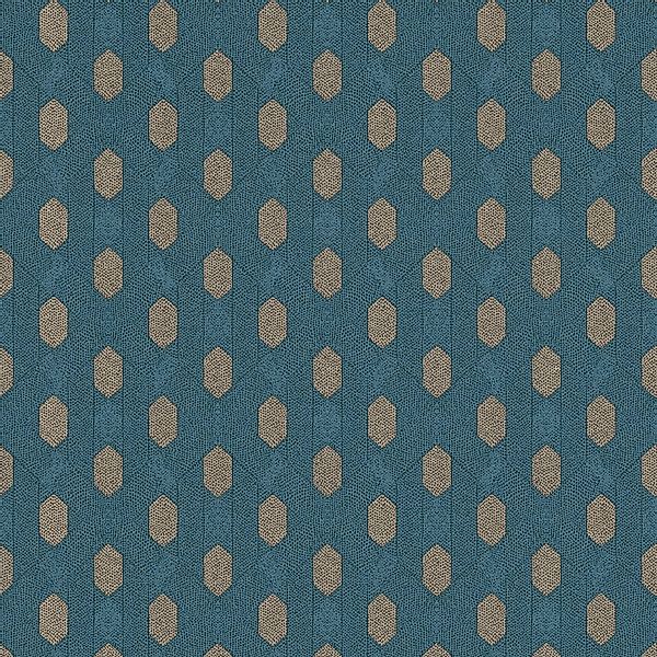 PROFHOME 369734-GU Exklusive Luxus Tapete Design Matt Blau Braun Beige 0,53 günstig online kaufen