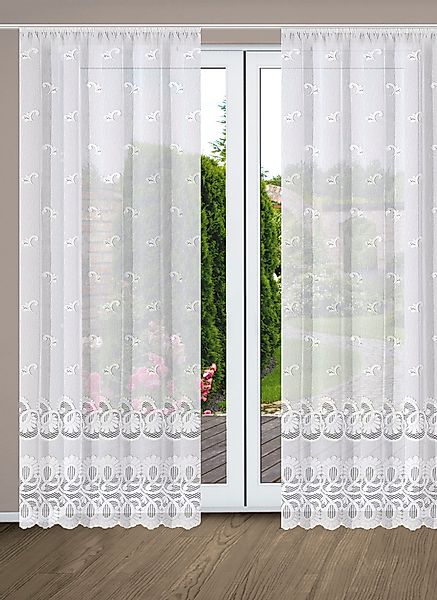 HOME WOHNIDEEN Vorhang LEONORA, Faltenband (1 günstig online kaufen