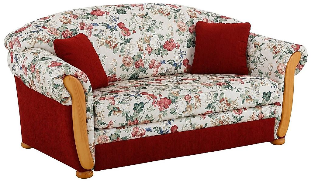 Home affaire 2-Sitzer Milano, Schlafsofa im Landhaus-Stil, bequem, Liegeflä günstig online kaufen