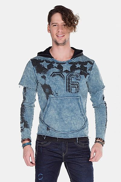 Cipo & Baxx Kapuzensweatshirt "Sweatshirts", (1 tlg.), im Lagenlook, CL-279 günstig online kaufen
