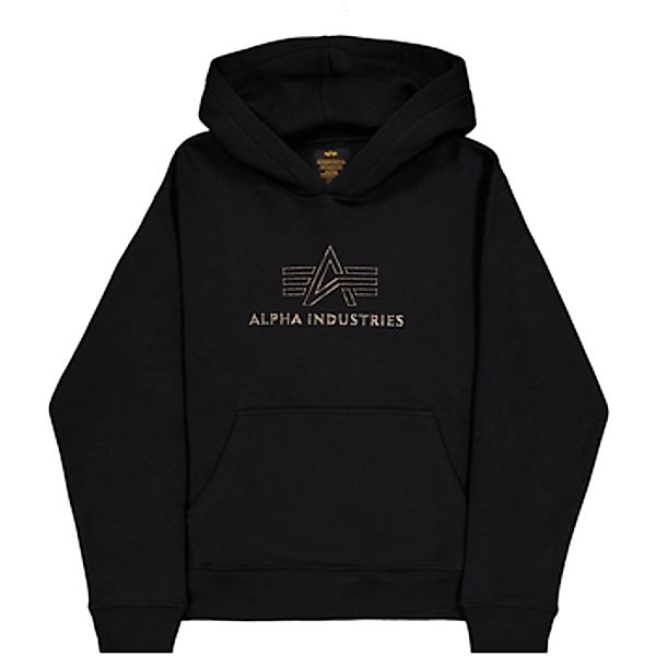 Alpha Industries  Sweatshirt Basic Hoodie BL TPU - black/shiny gold günstig online kaufen