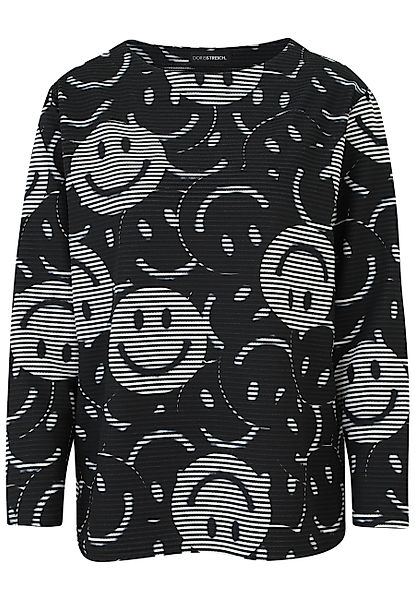 Doris Streich Sweatshirt (1-tlg) mit Smiley-Print günstig online kaufen