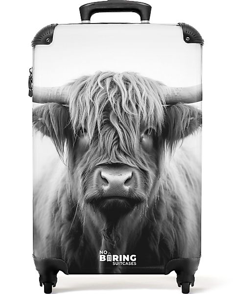 NoBoringSuitcases.com© Hartschalen-Trolley Schottischer Highlander in Schwa günstig online kaufen