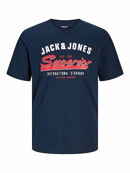 Jack & Jones Rundhalsshirt "JJELOGO TEE SS O-NECK 2 COL SS25 5PK MP" günstig online kaufen