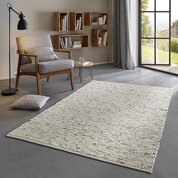 TaraCarpet Wollteppich TaraCarpet Fjord, rechteckig, Höhe: günstig online kaufen