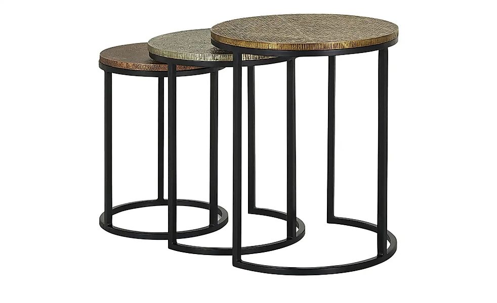 Beistelltische  3er-Set  Vittoria ¦ braun ¦ Maße (cm): B: 42 H: 52  Ø: 42 T günstig online kaufen