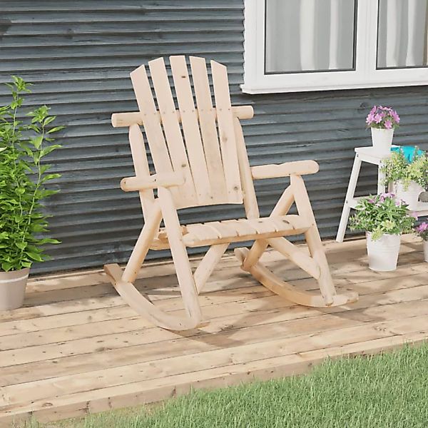 vidaXL Sofaelement Garten-Schaukelstuhl 69x96x101 cm Massivholz günstig online kaufen