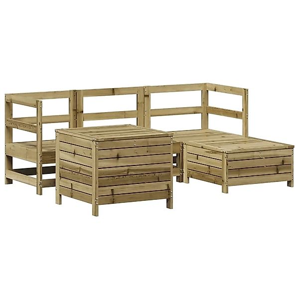 vidaXL 5-Tlg Garten-Sofagarnitur Kiefernholz Imprägniert 3250491 günstig online kaufen