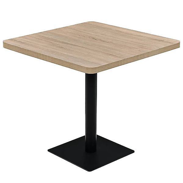 furnicato Bistrotisch MDF und Stahl Quadratisch günstig online kaufen