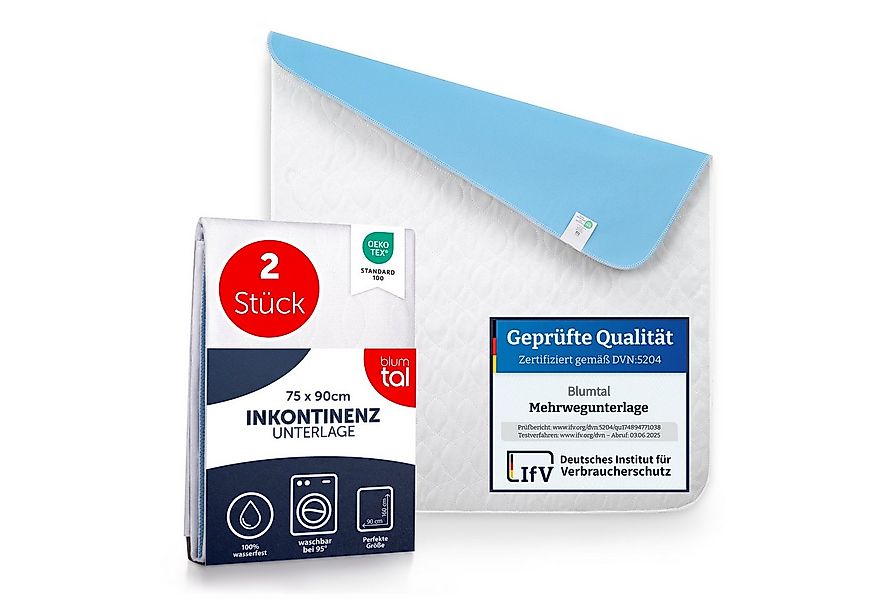 Matratzenauflage Blumtal, wasserdicht und waschbar Blumtal, Saugvlies, 75x9 günstig online kaufen