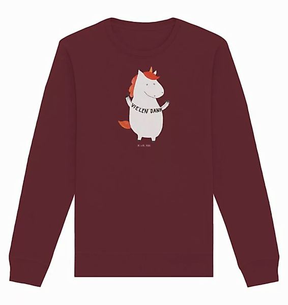 Mr. & Mrs. Panda Longpullover Einhorn Dankeschön Größe XS - Burgundy - Gesc günstig online kaufen