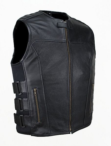 Alpha Speeds Lederweste Herren KLASSIK VENTUS Lederkutte – Perforierte Edit günstig online kaufen