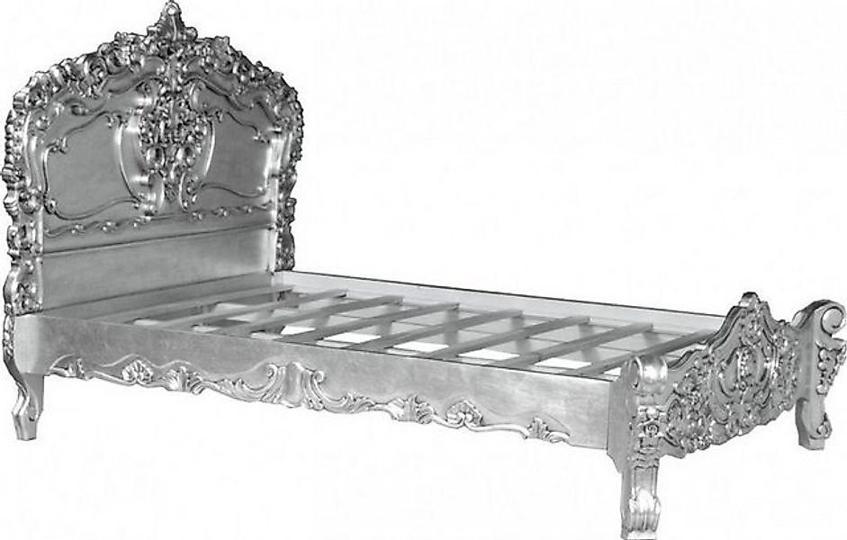 Casa Padrino Bett Bett Pure Baroque Silber 160 x 200 cm aus der Kollektion günstig online kaufen