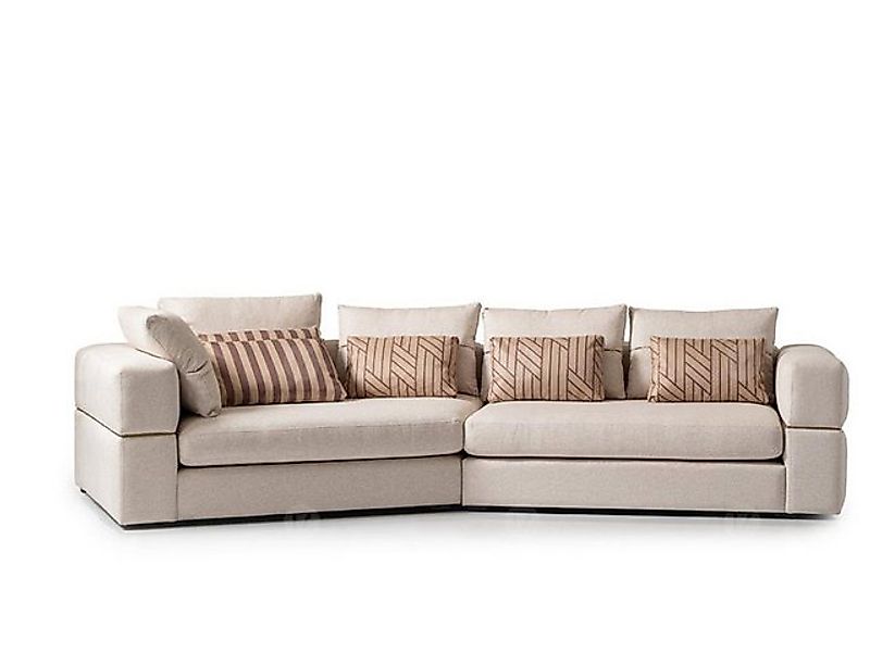 Xlmoebel Ecksofa Modernes Beige Stoff Ecksofa - Polstersofa für das Design günstig online kaufen