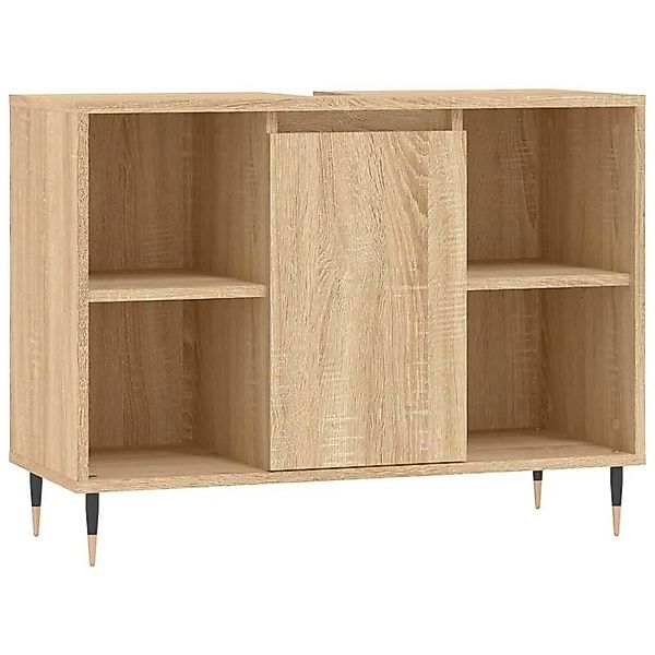 vidaXL Badschrank Sonoma-Eiche 80x33x60 cm Holzwerkstoff 831623 günstig online kaufen