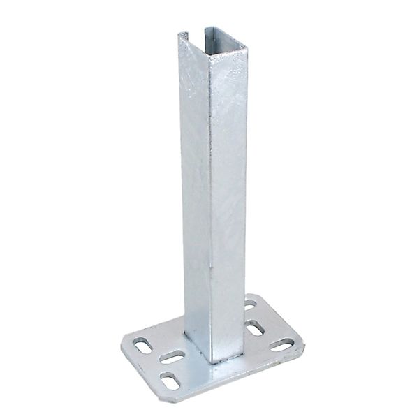Galaflor Lange Bodenplatte für 60x40mm Pfosten Verzinkt günstig online kaufen