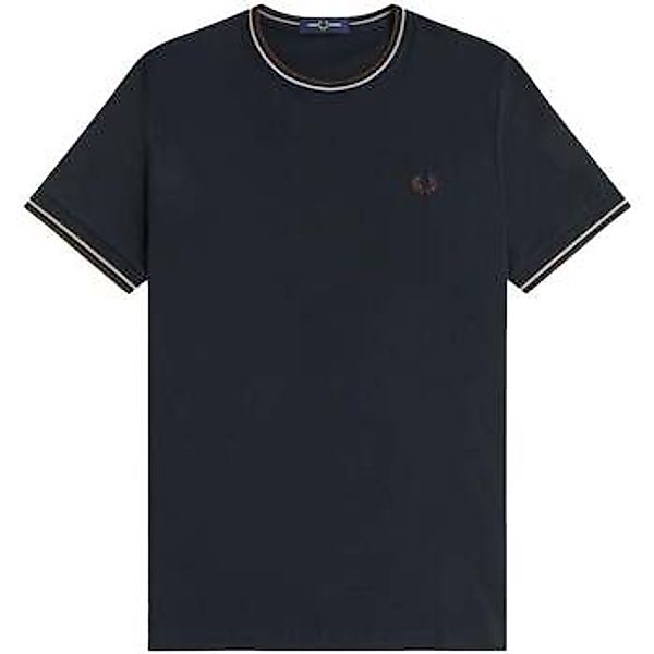 Fred Perry  T-Shirt Twin Tipped T-Shirt Navy/Warm Oat/Burnt Tobacco günstig online kaufen