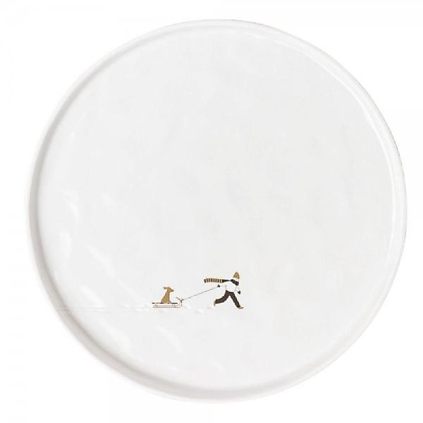 Räder Geschirr Design Teller Schneetag Hundeschlitten günstig online kaufen