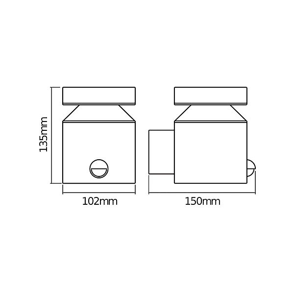 OSRAM LED-Sensor-Außenwandlampe ENDURA STYLE CYLINDER, stahl günstig online kaufen