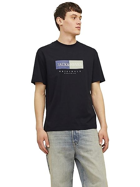 Jack & Jones Herren Rundhals T-Shirt JORFREDERIKSBERG - Relaxed Fit günstig online kaufen